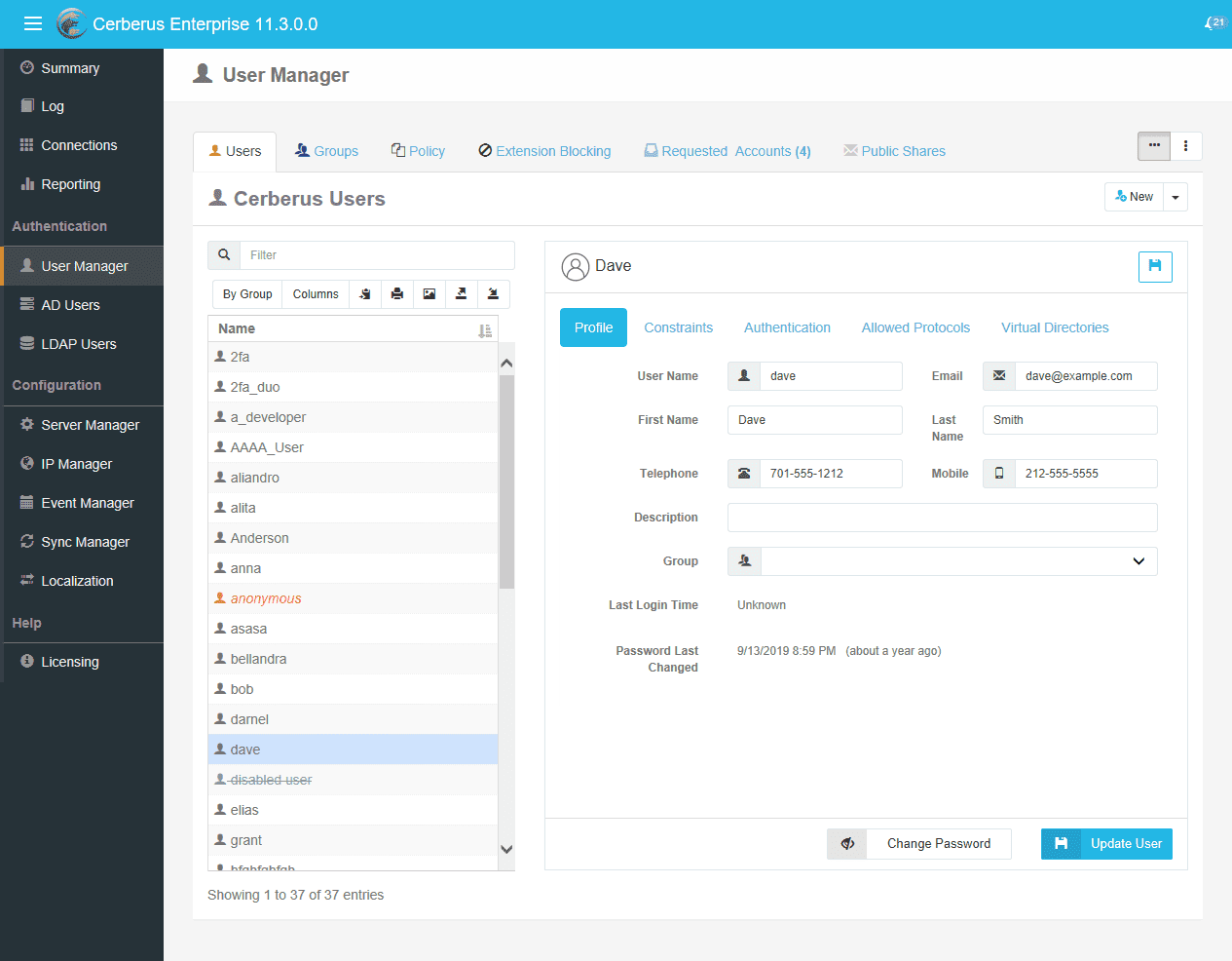 user-manager-horiztonal-layout Cerberus FTP Server User Manager