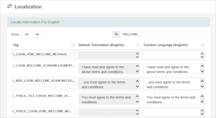 Cerberus FTP Server Localization Page Welcome Message Tags