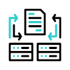 FTP Server Protocols Animated Server Icon Transferring Files